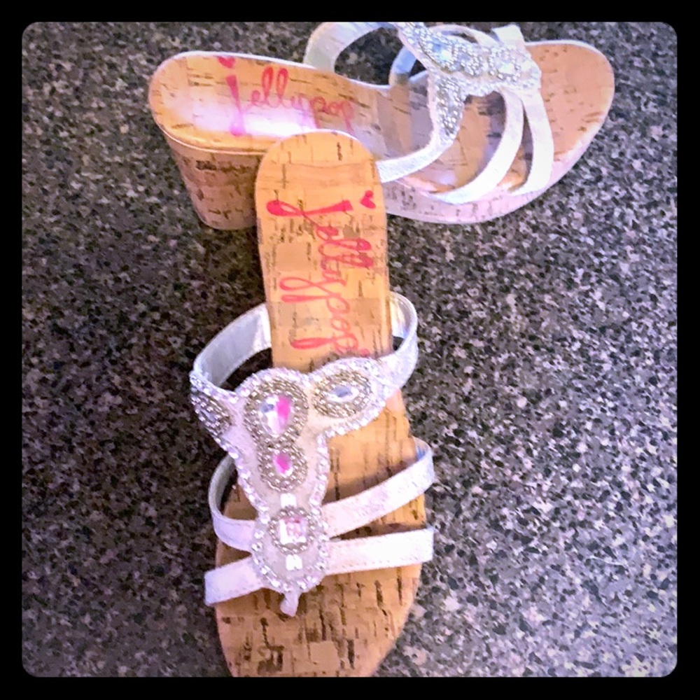 Jelly pop wedge sandals